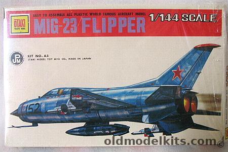 Otaki 1/144 Mig 23 Flipper (YE-152A) plastic model kit